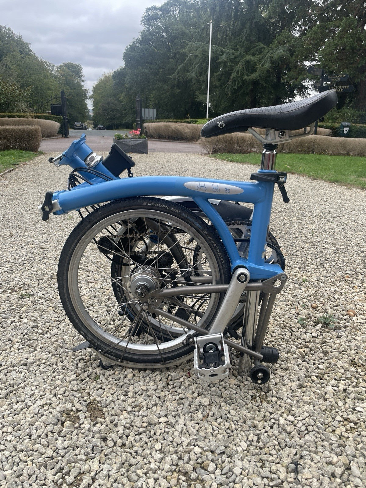 Brompton M6L-X Superlight Titanium 6 Speed - Tempest Blue - Excellent Condition