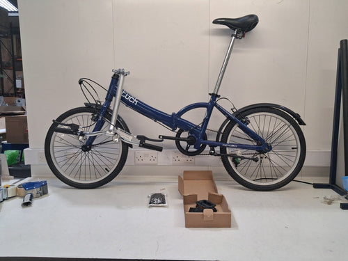 Apollo Tuck Single Speed One Size Compact 14kg Folding Bike - Blue (Scratched)