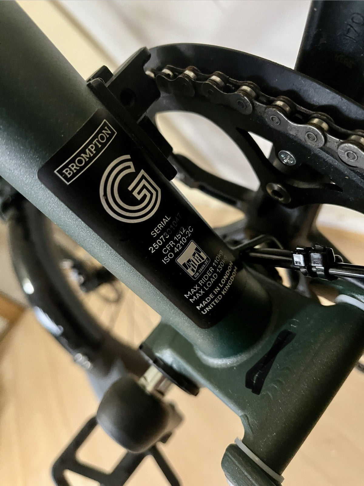 Brompton G Line - Roller Rack - Forest Green - Size Medium New Model