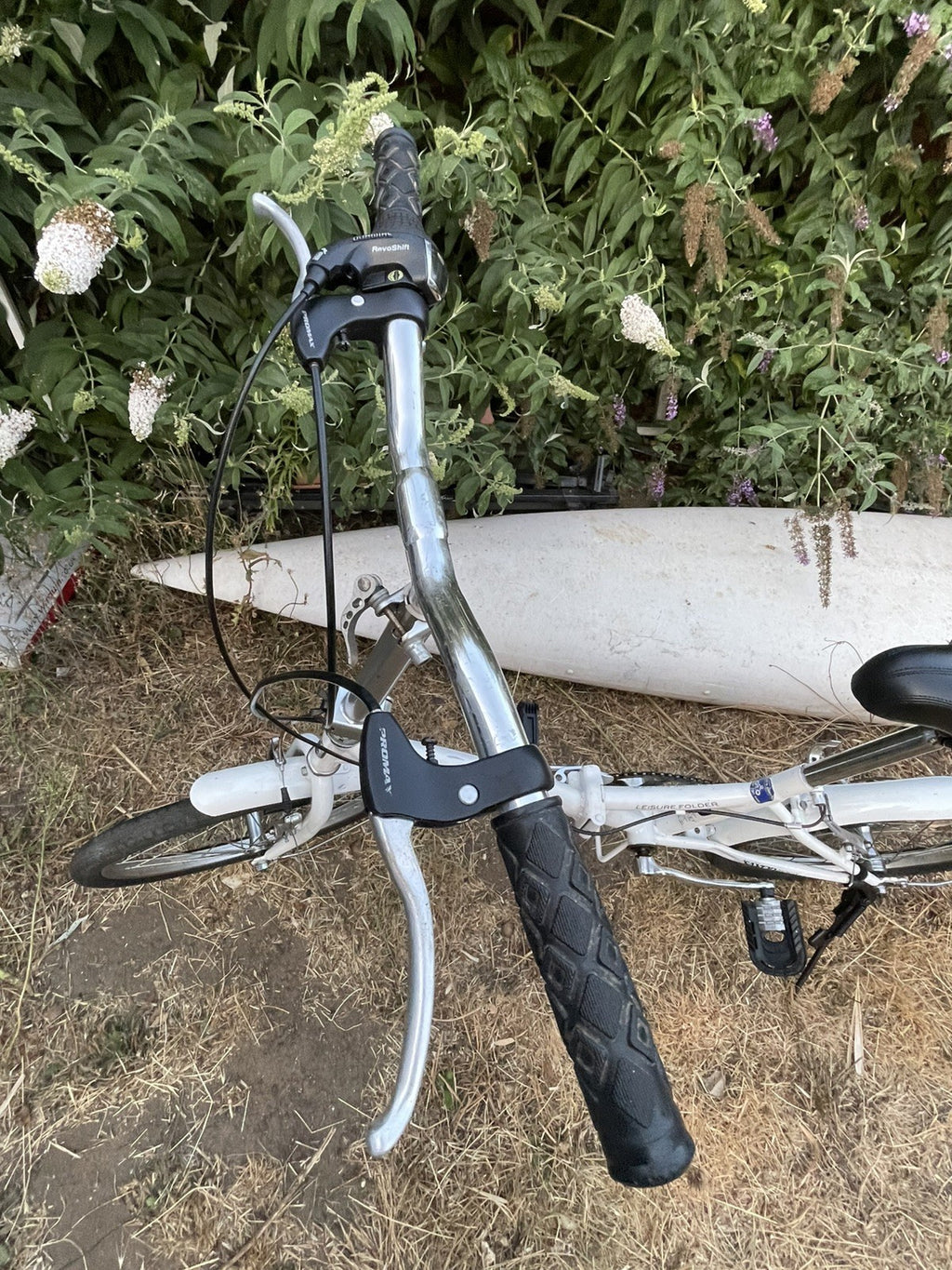 Saxon Fold Leisure Folder 20in 5peed Folding Bike Mudguards White working good