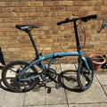 Carrera Intercity 20in Folding Bike Blue/Black, Mechanical Disc, Derailleur