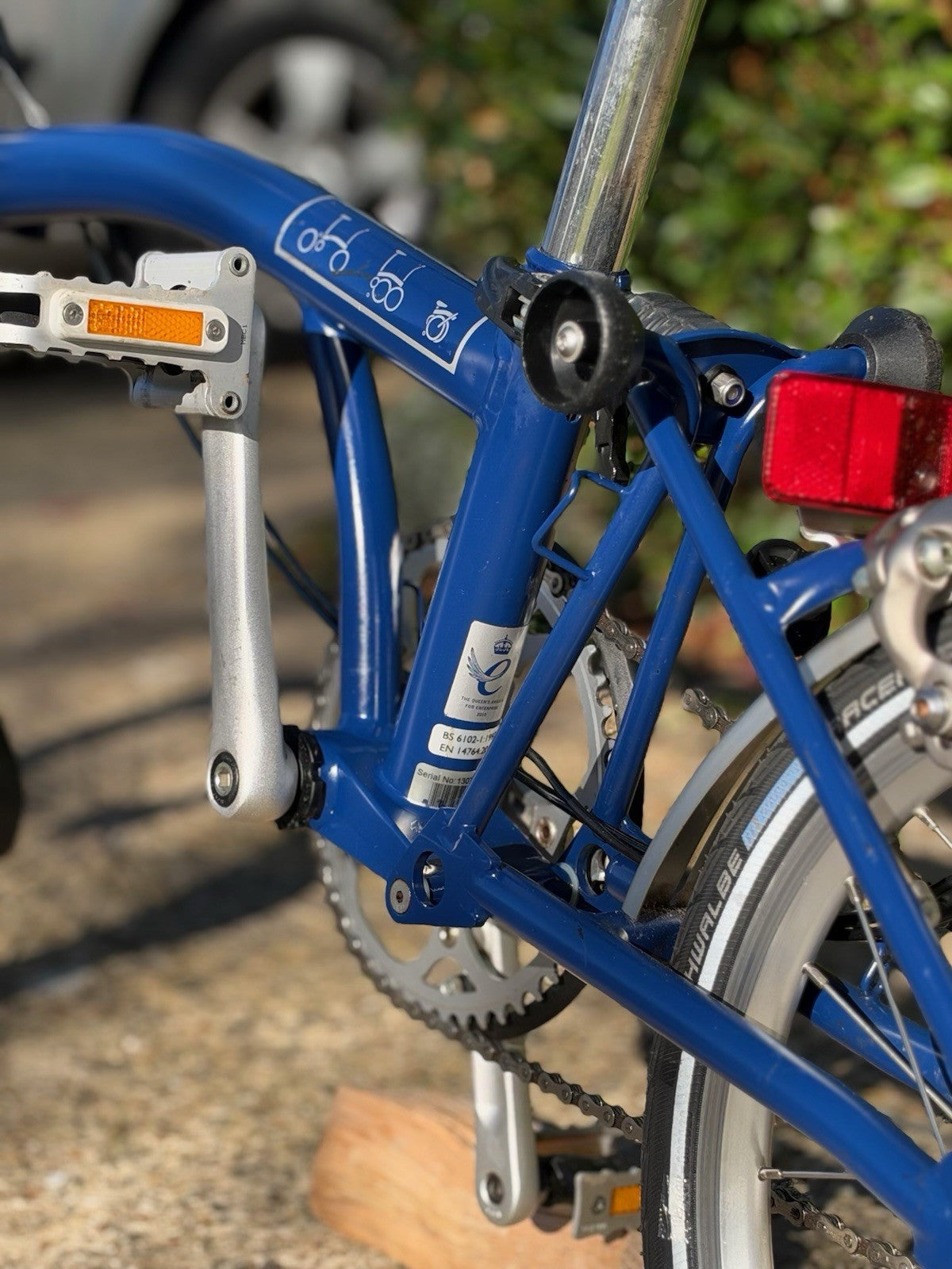 Brompton M3L 2013 Folding Bike 3-Speed, Tempest Blue