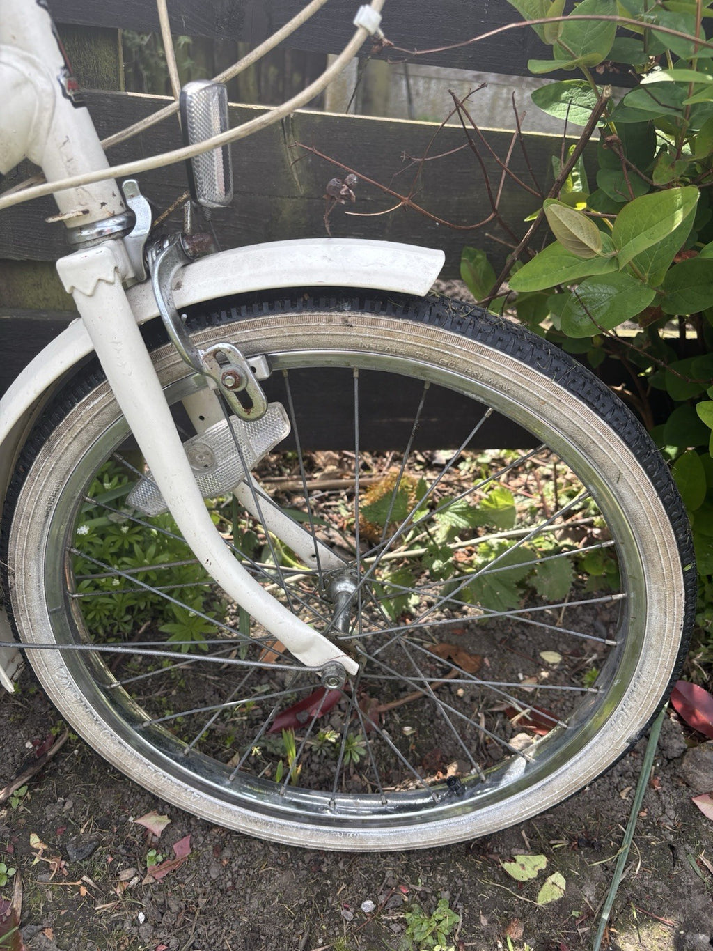 Raleigh Compact Vintage Folding Bike Bicycle Retro Cream White