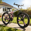 24"26" Folding Mountain Bike 21 Speed Full Suspension Bicycle For Men Women New
