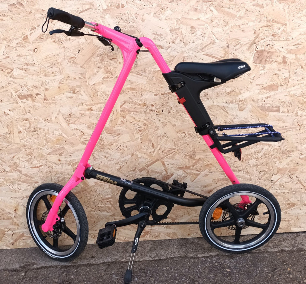 Strida LT Belt Drive Folding Bicycle, 2020, PINK, Disc Brakes, Made in Taiwan