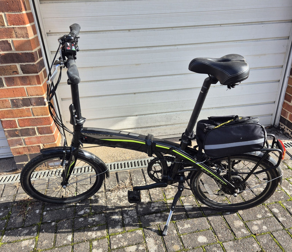 Carrera Crosscity E folding bike , 20'' wheels, black/green
