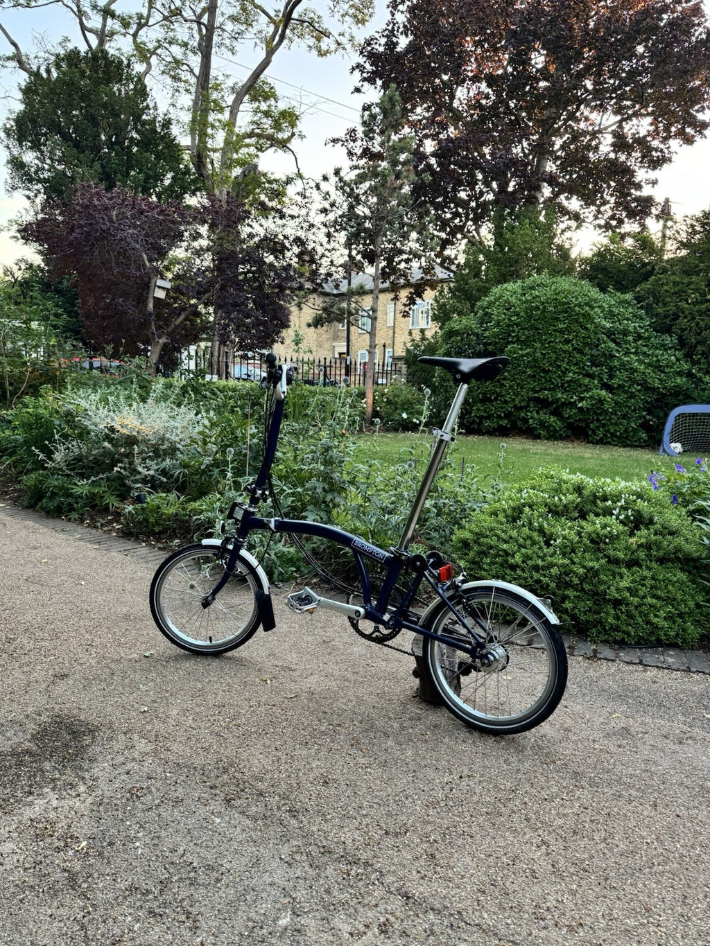 Brompton H6L Folding Bike In Tempest Blue Excellent Condition