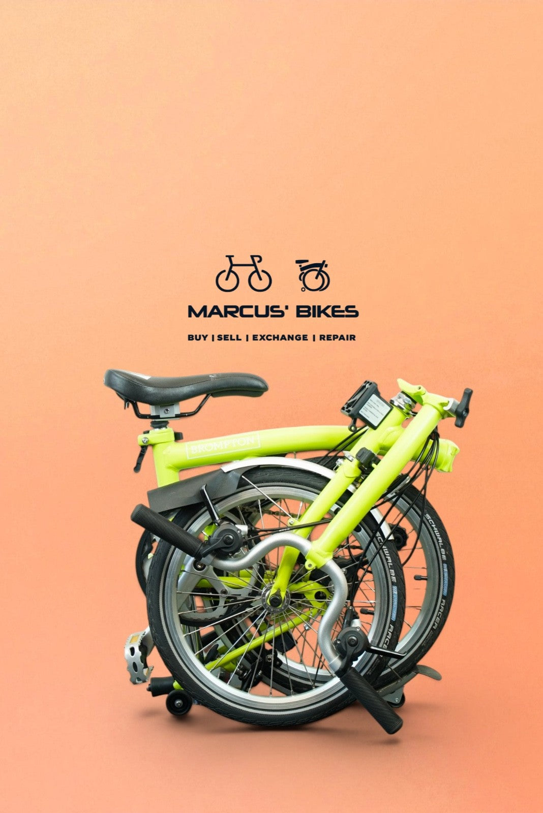 Brompton M6L (C Line Explore) - Lime Green