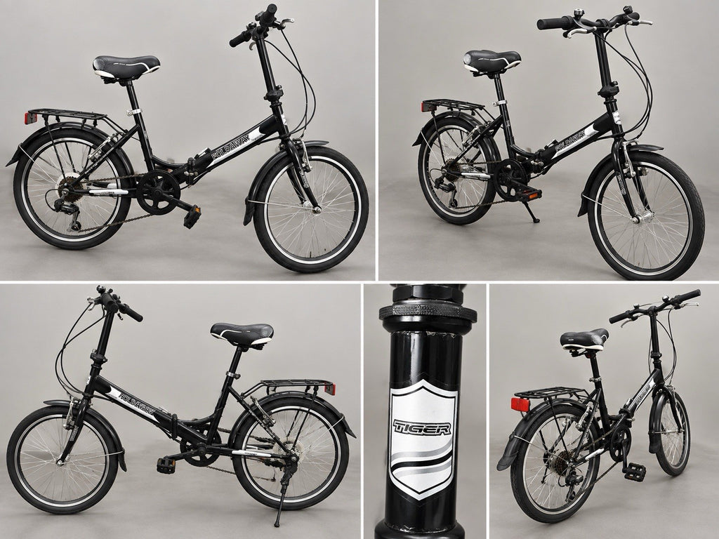 Tiger Black Foldaway Bike 5 Speed
