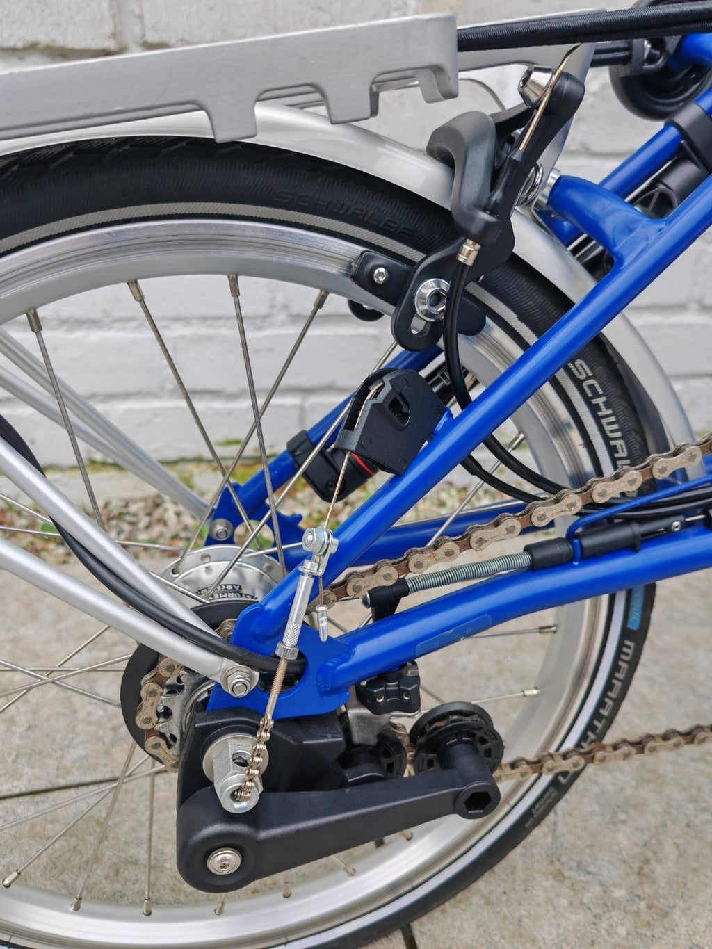 Brompton M6R in Piccadilly Blue Folding bike C Line - approx 10miles used