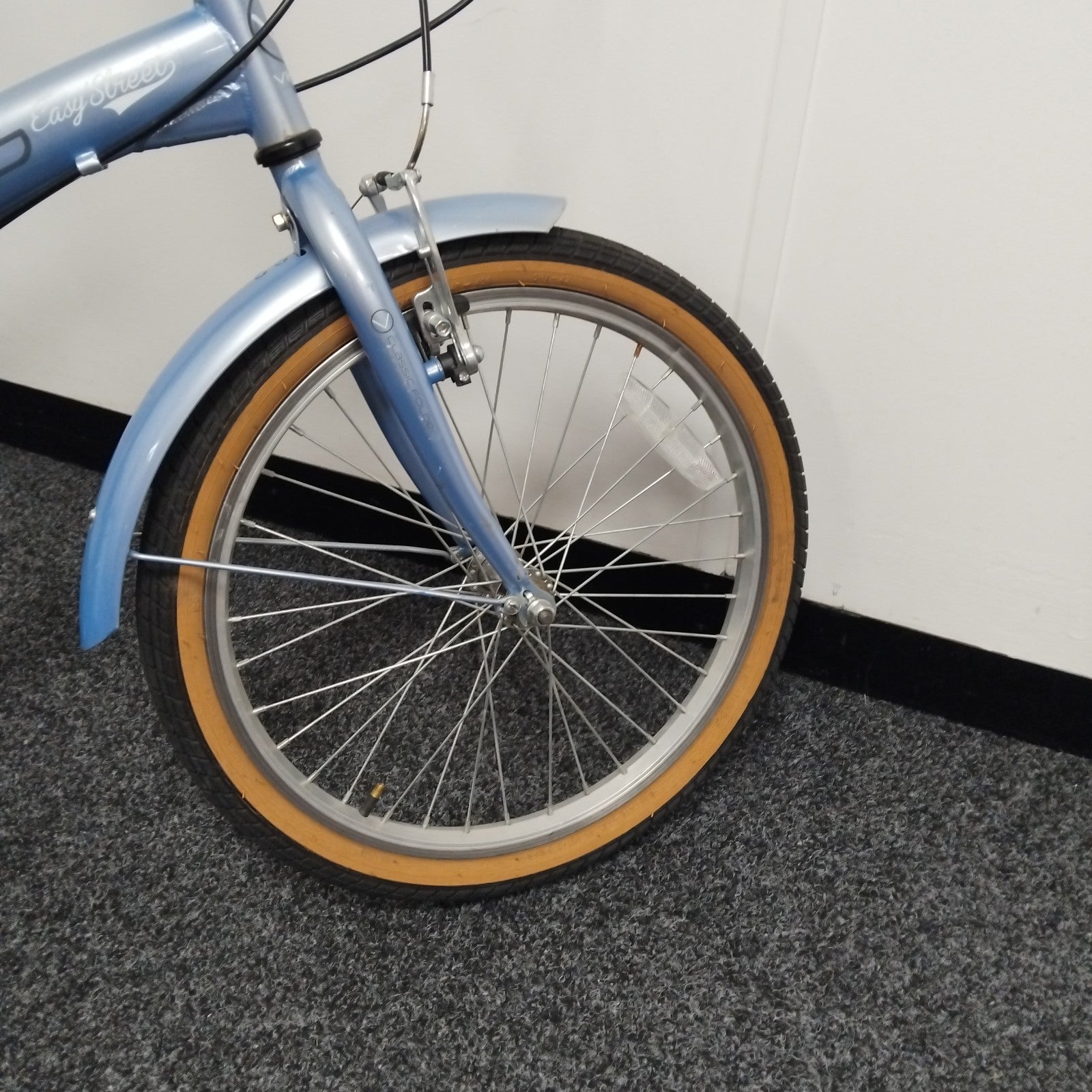 Viking Easy Street Metallic Blue Folding 6 Speed Bicycle - 19" Wheels