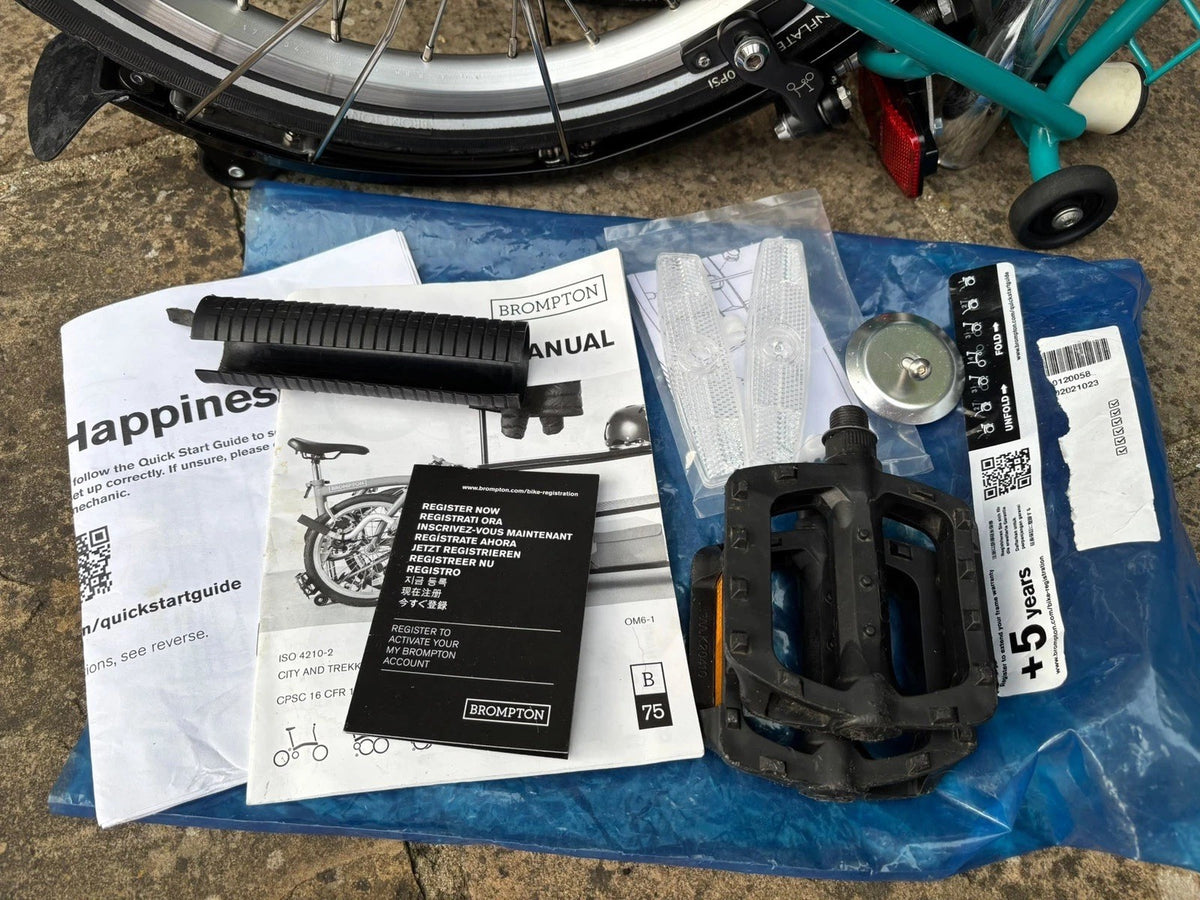 2021 Brompton B75 upgraded to C Line Folding Bicycle 3 Speed - Hardly Used
