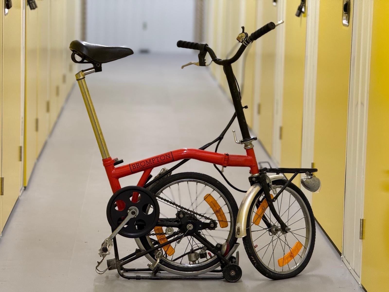 Brompton MK1 (3 Speed)  folding bicycle - Red
