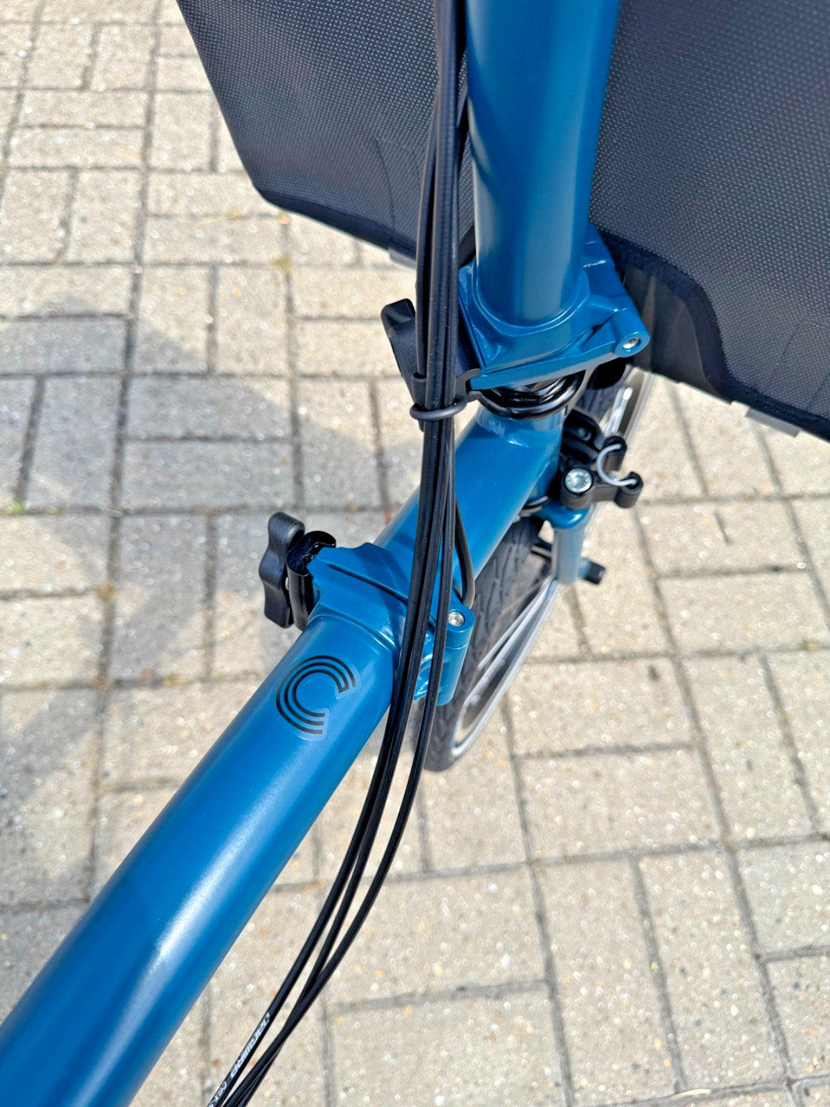 Brompton C Line Ocean 6 SPEED - Original British Folding Bike - with storage bag
