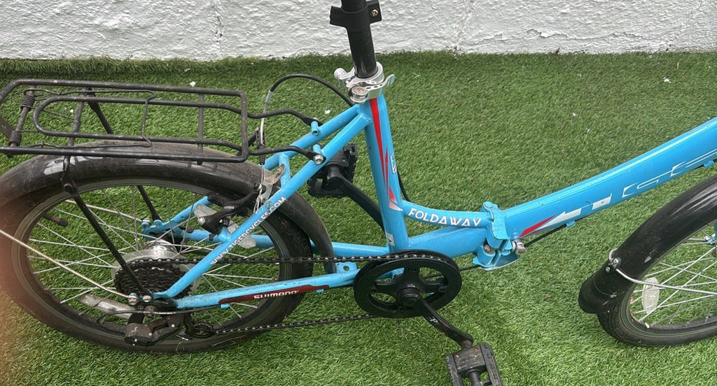Tiger Foldaway Folding Unisex Bike, Black, Six Speed, 20inch alloy wheels.