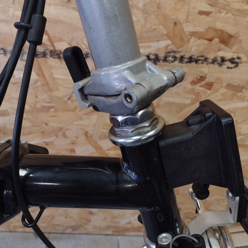 Brompton M6L 2007 Folding Bike Black Serviced Ready To Ride Six-Speed Hub Gear