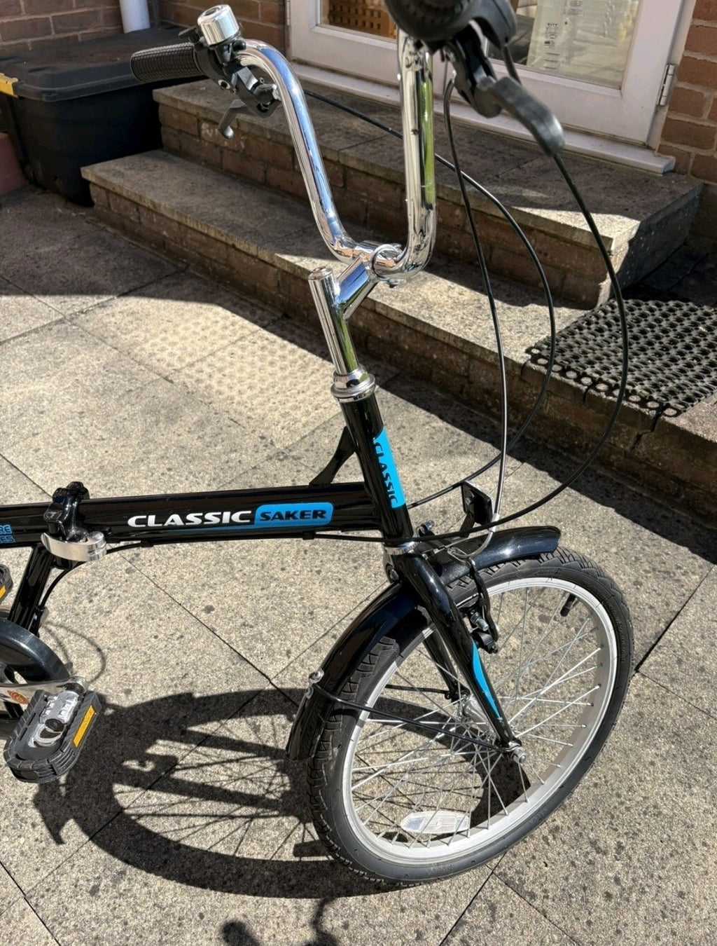 2 x Adults Black Classic Saker Folding Bike Venture Series 20" Shimano 6-speed