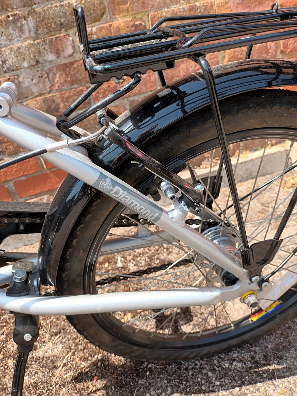Dawes Diamond Folding Bike 20" Wheels Silver Great Condition