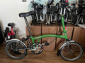 Brompton M2L- X  (2 Speed)  Titanium folding bicycle -Apple Green