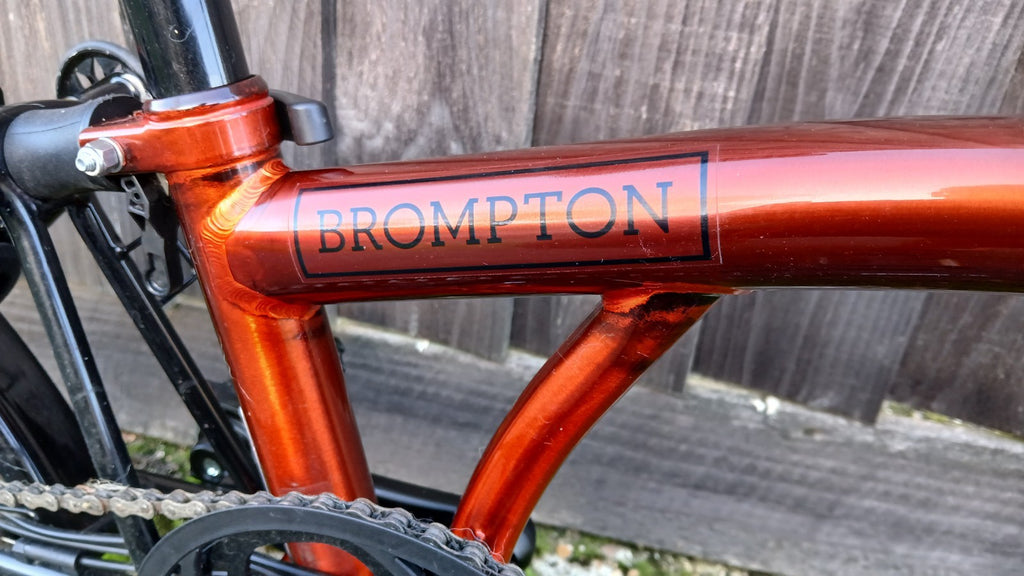 Brompton 6-Speed Raw Flame Lacquer barely used