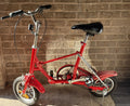 Red Folding Bicycle foldable