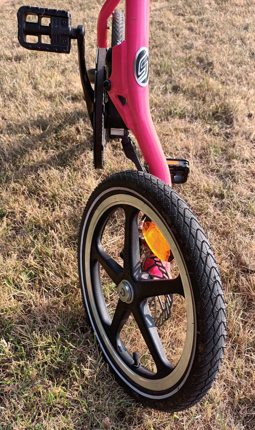 Strida LT Belt Drive Folding Bicycle, 2020, PINK, Disc Brakes, Made in Taiwan