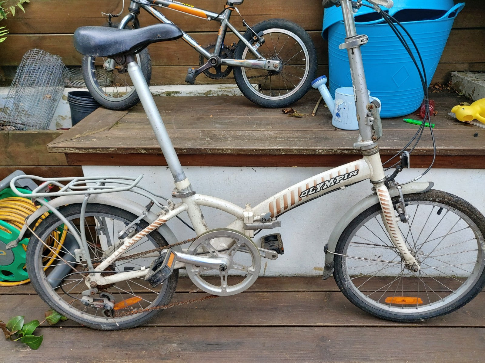Vintage Italian Folding Bike (Olympia Cicli):  A Little Rust, A Lot of Character