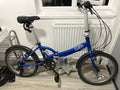 Apollo Luch 20in Folding Bike, Blue, Mudguards, Steel Frame, V-Brakes