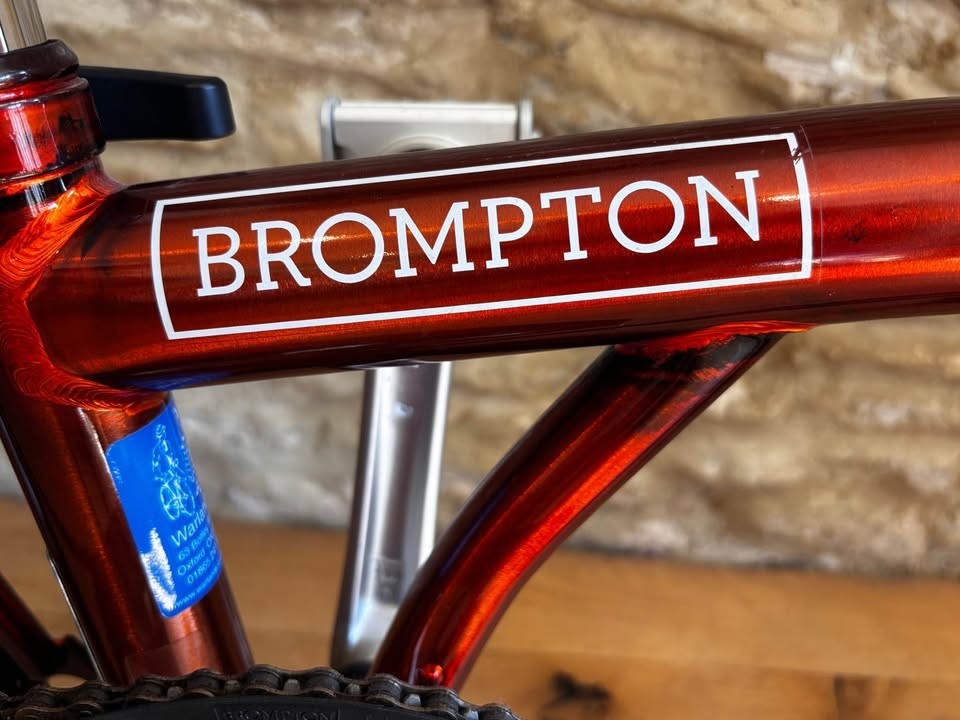 Brompton bike 6-Speed C Line (M6L) – Flame Lacquer Orange – MINT CONDITION