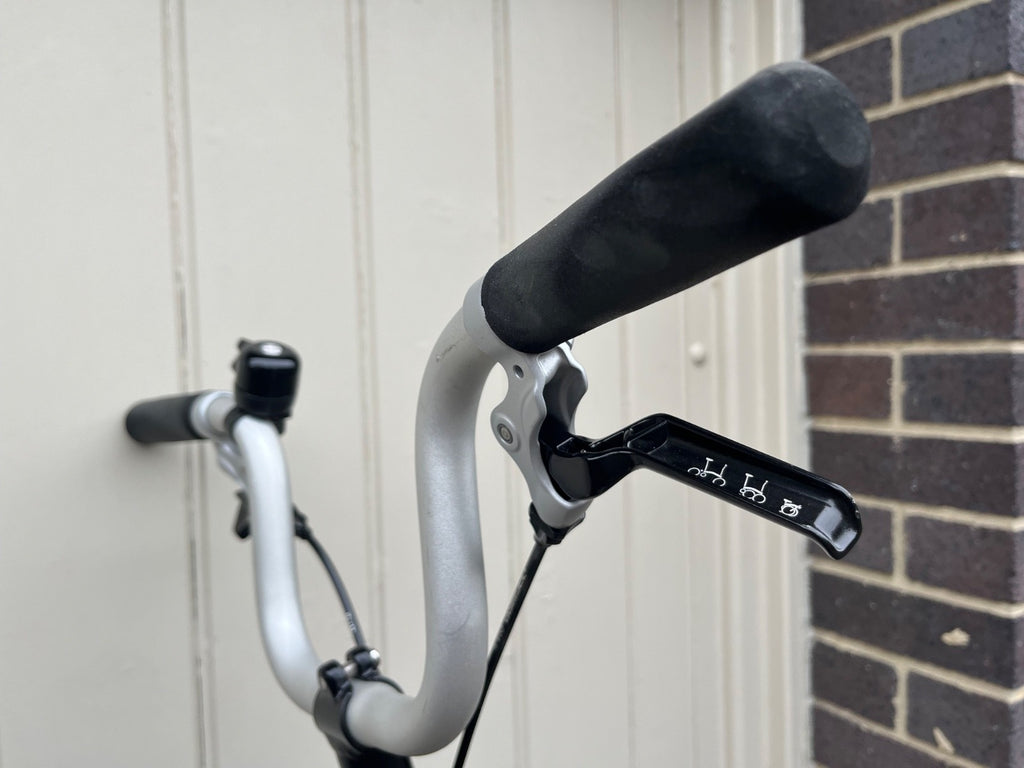 Brompton M1L folding bicycle - single speed - black - great condition
