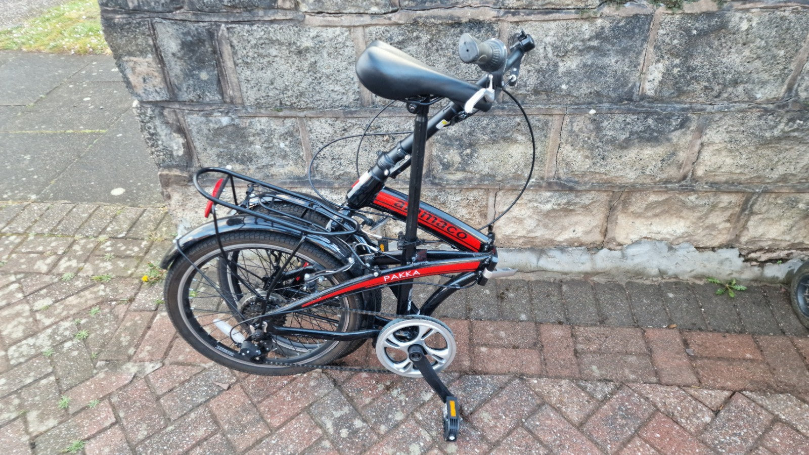 Ammaco Pakka Lite 20 Inch Wheel 6 Speed Alloy Folding Bike Silver