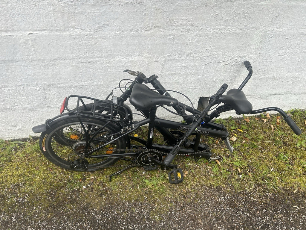 Ecosmo 20TF01BL 20 Inch Wheel Folding Tandem Bicycle Bike - Black