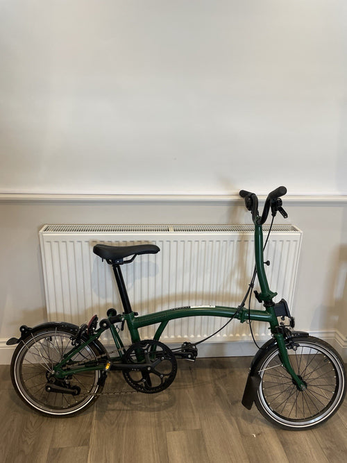 Brompton C Line Urban Folding Bike – Racing Green | Excellent Condition