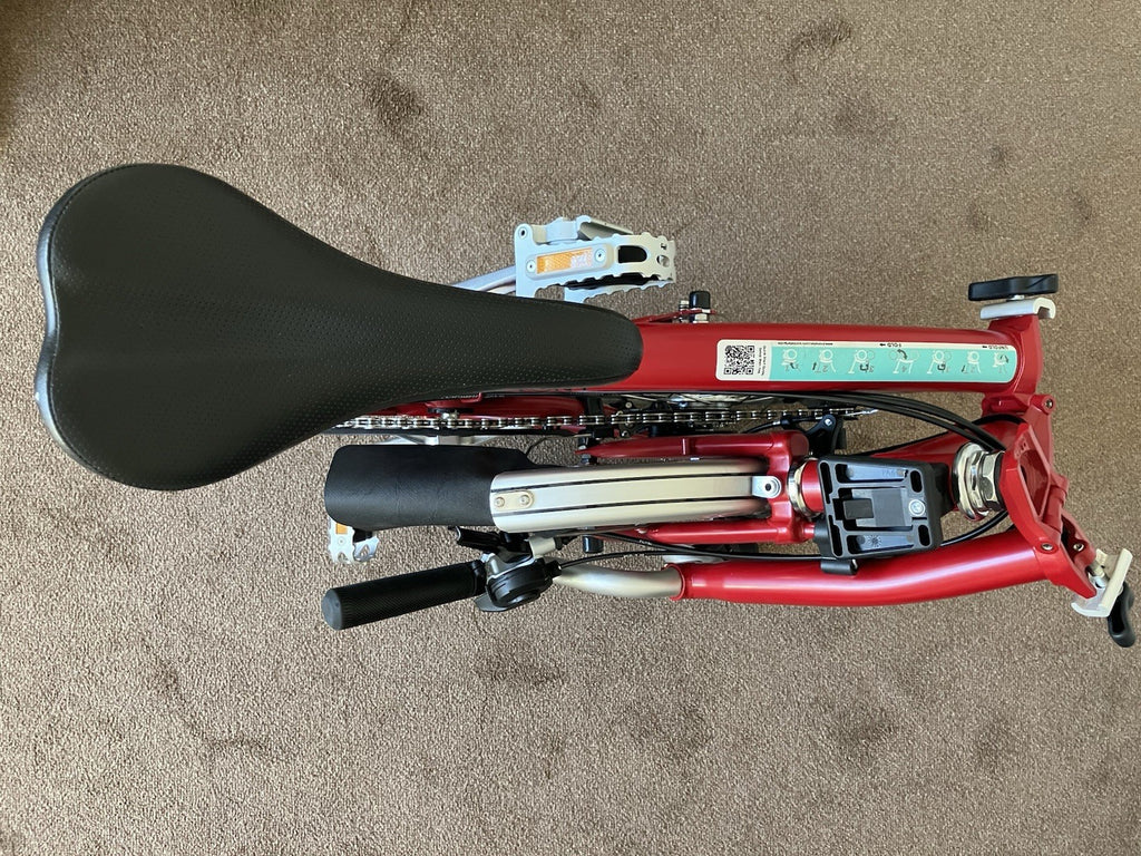 Brompton M6L (C-Line Explore) Folding Bike In House Red