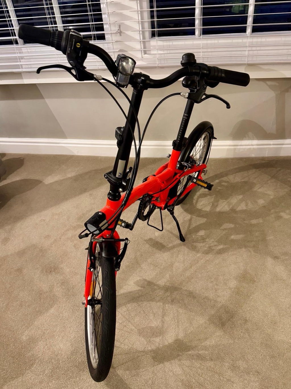 Oxylane Tilt 500 Folding Bike 6 Gears With Cover ,pump & Lock