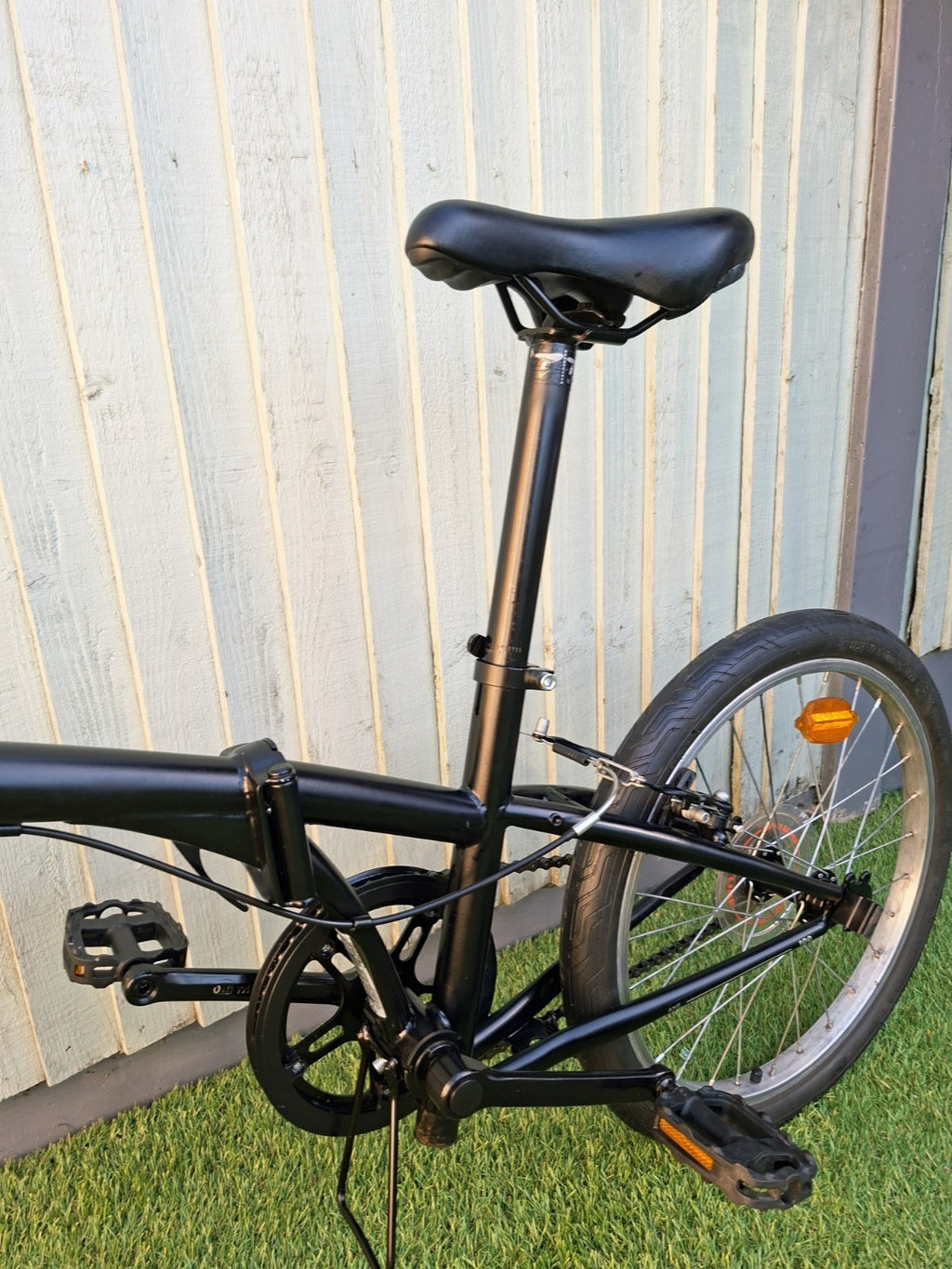 Oxylane 100 Black Folding Bicycle Single Speed