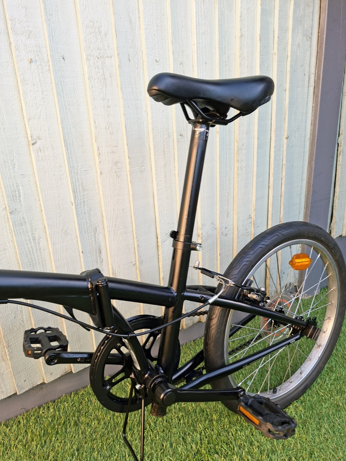 Oxylane 100 Black Folding Bicycle Single Speed
