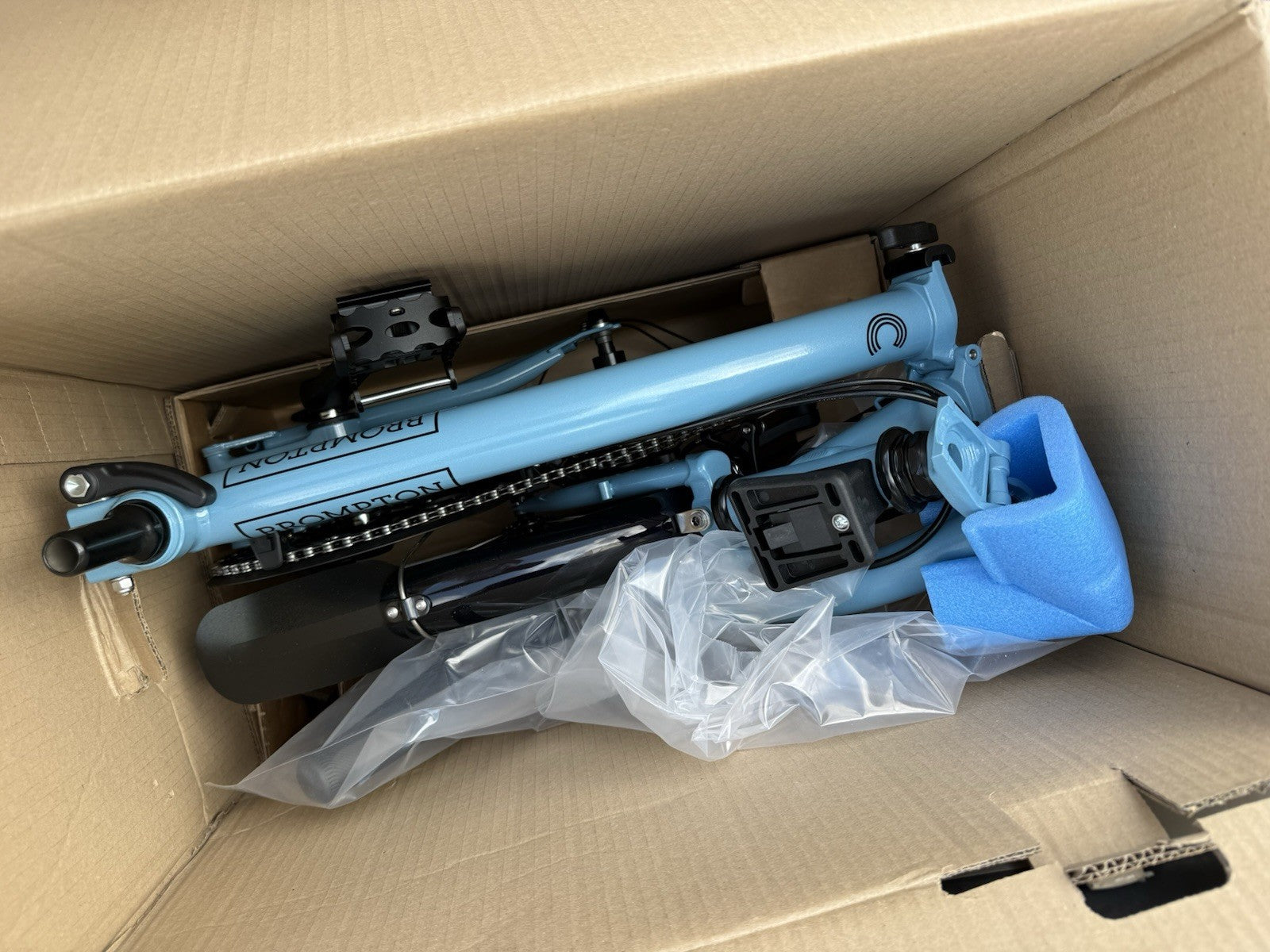 Brompton Folding Bike 4 Speed C Line Cloud Blue brand new