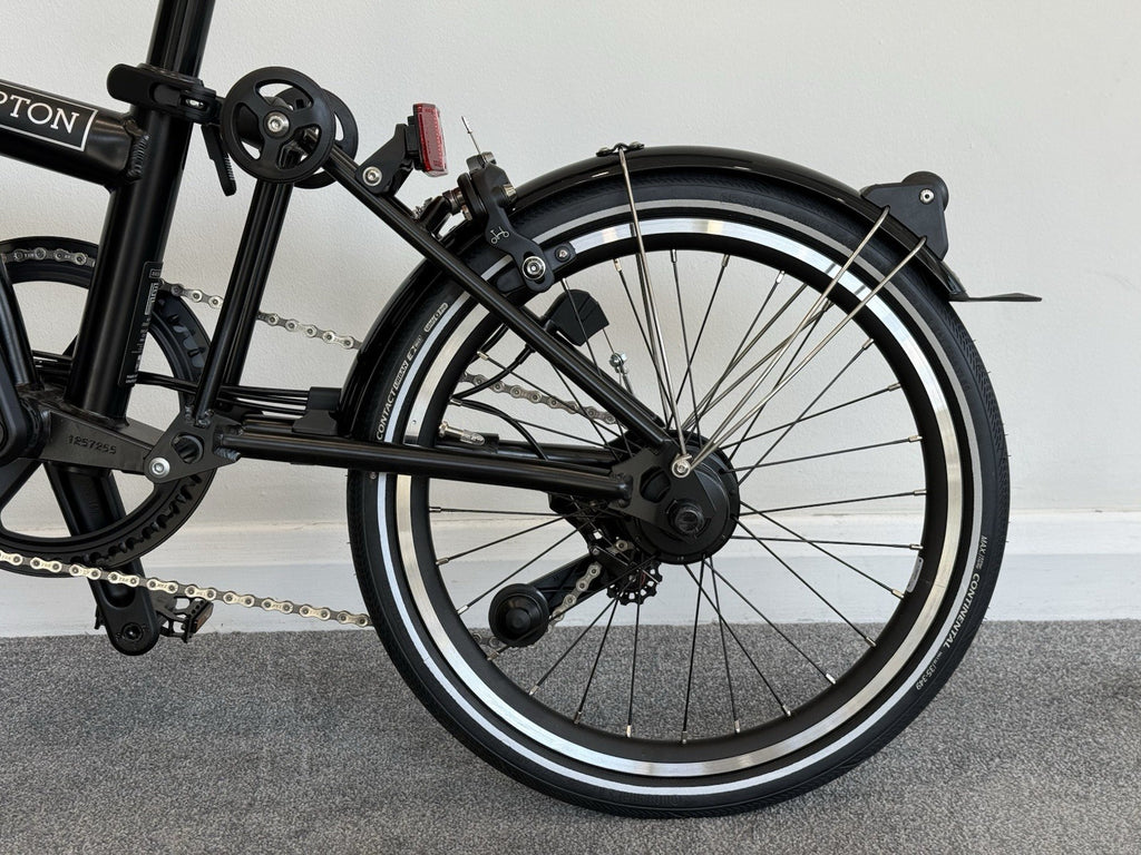 Brompton Folding Bike 12 Speed P Line Low Bar Excellent Condition Black P Line