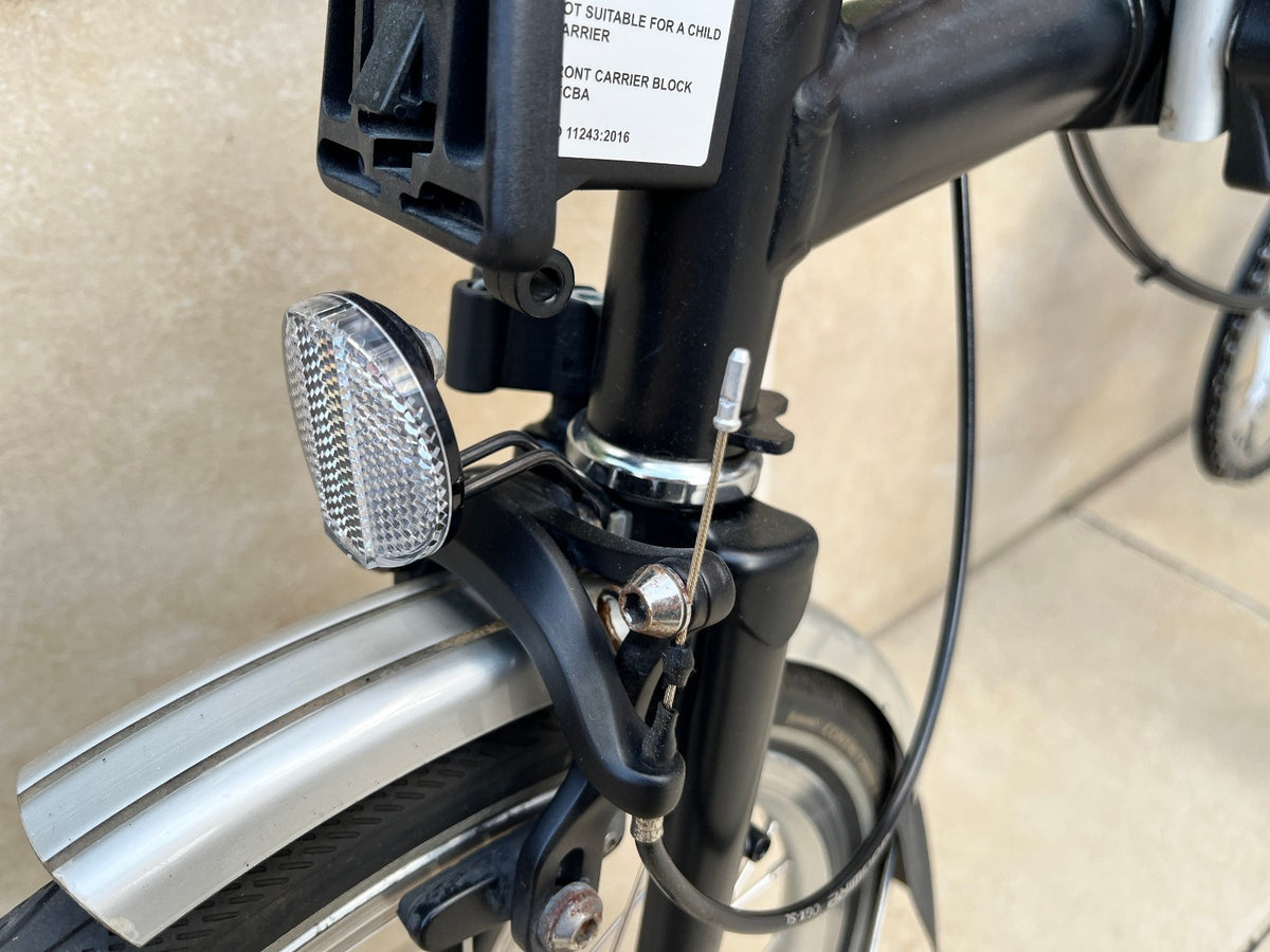 Brompton S2L 2-speed folding bike, black, very good condition