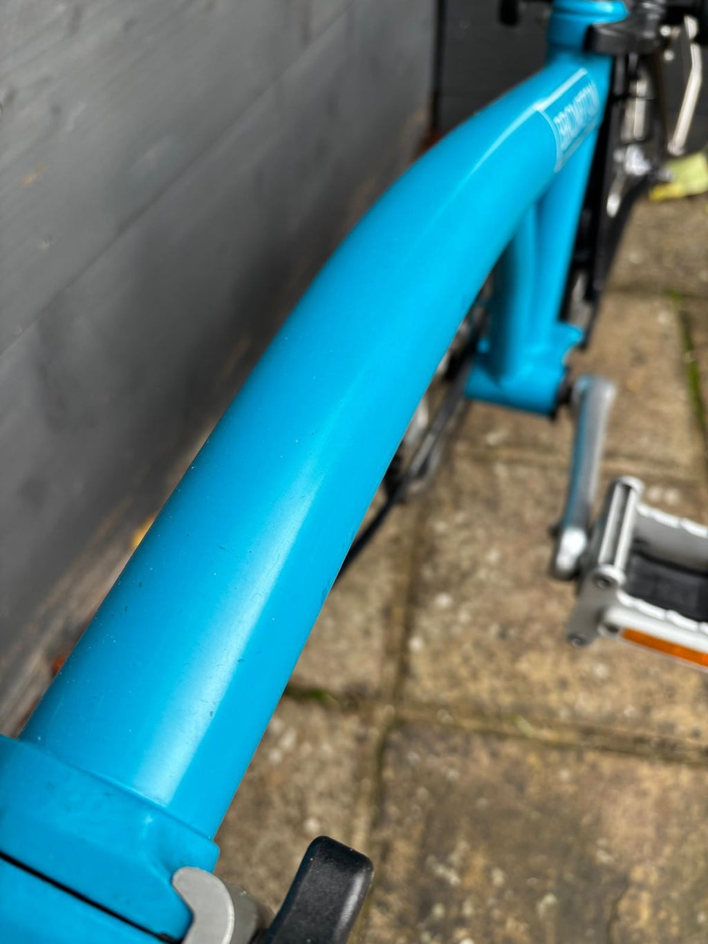Brompton S6L Urban C Line Folding Bicycle 6 Speed in Lagoon Blue / Black - Used