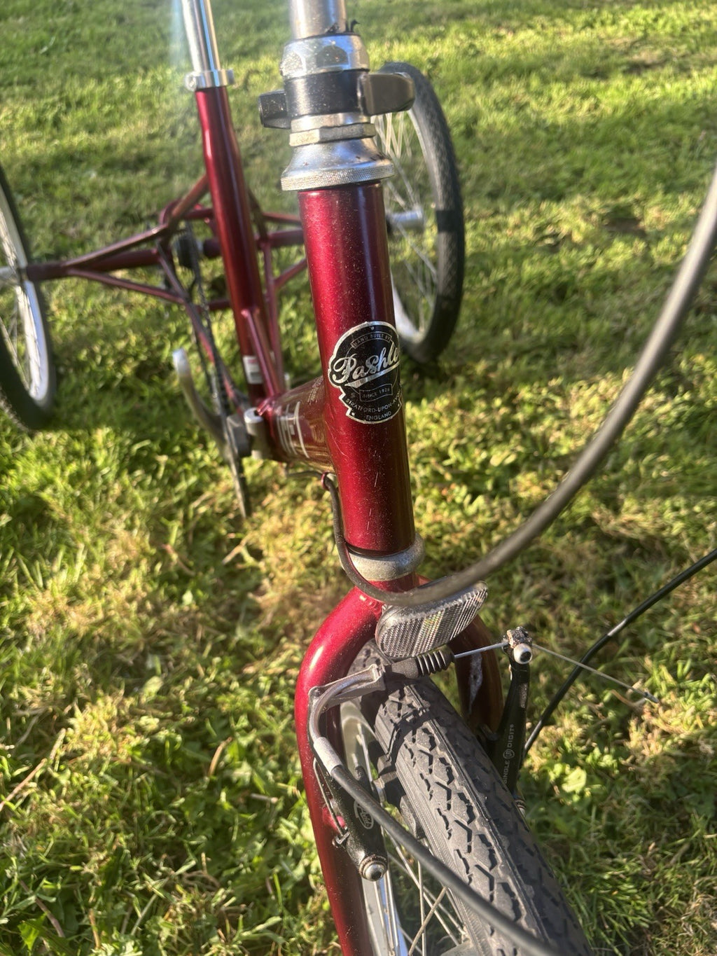 Pashley Tri-1 Folding Trike Burgundy Red