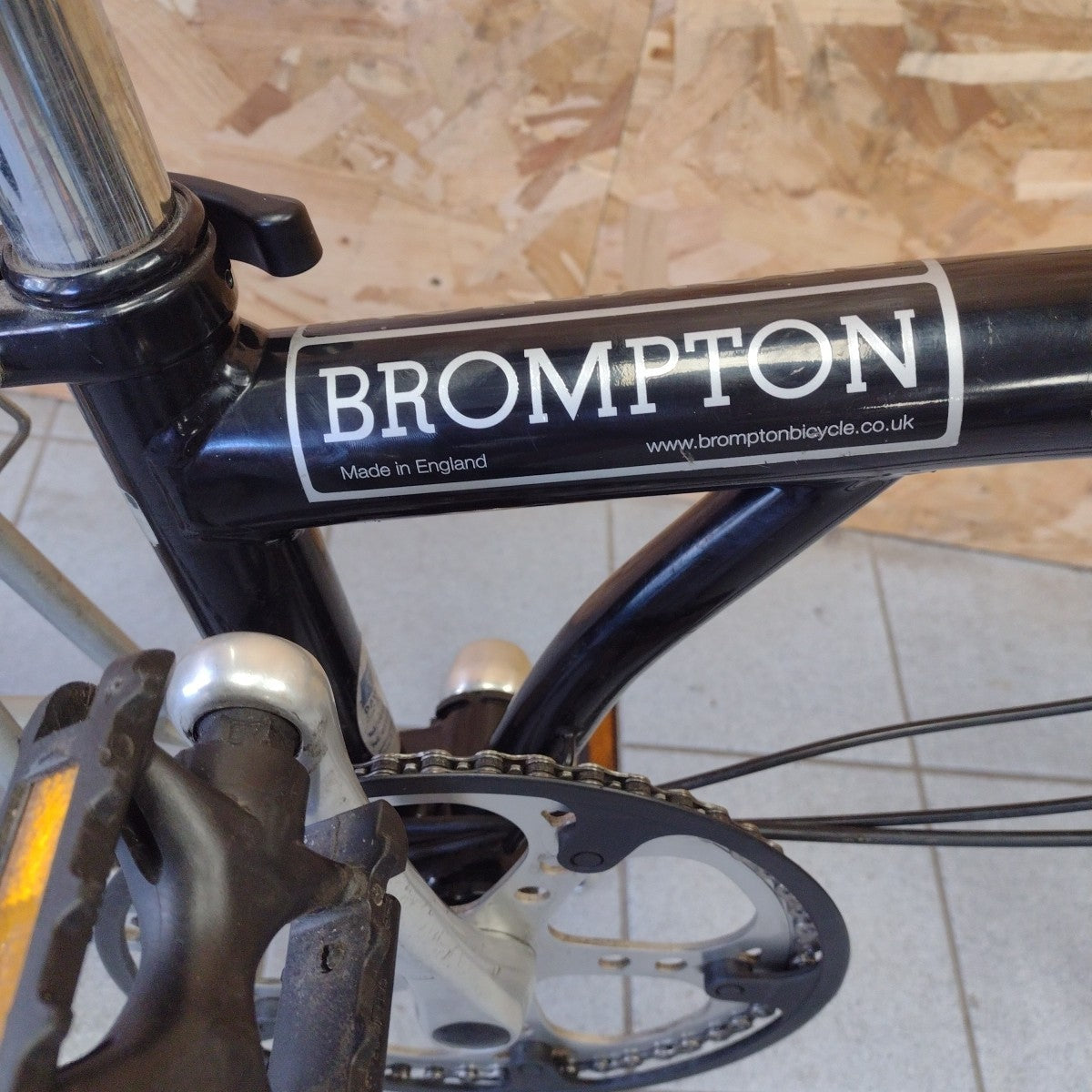 Brompton M6L 2007 Folding Bike Black Serviced Ready To Ride Six-Speed Hub Gear