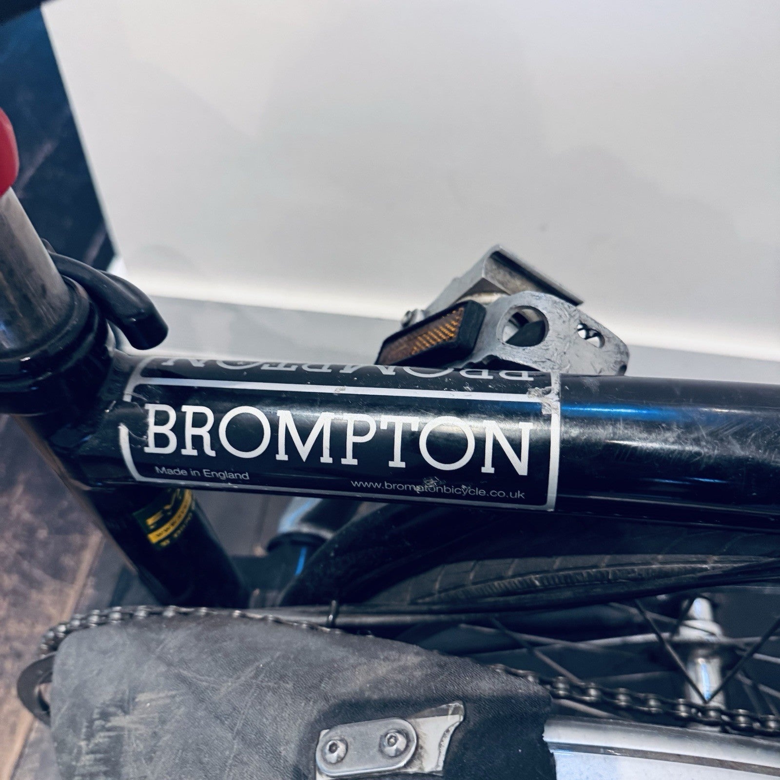Brompton  Folding Bike,  two speed.  Flat bar