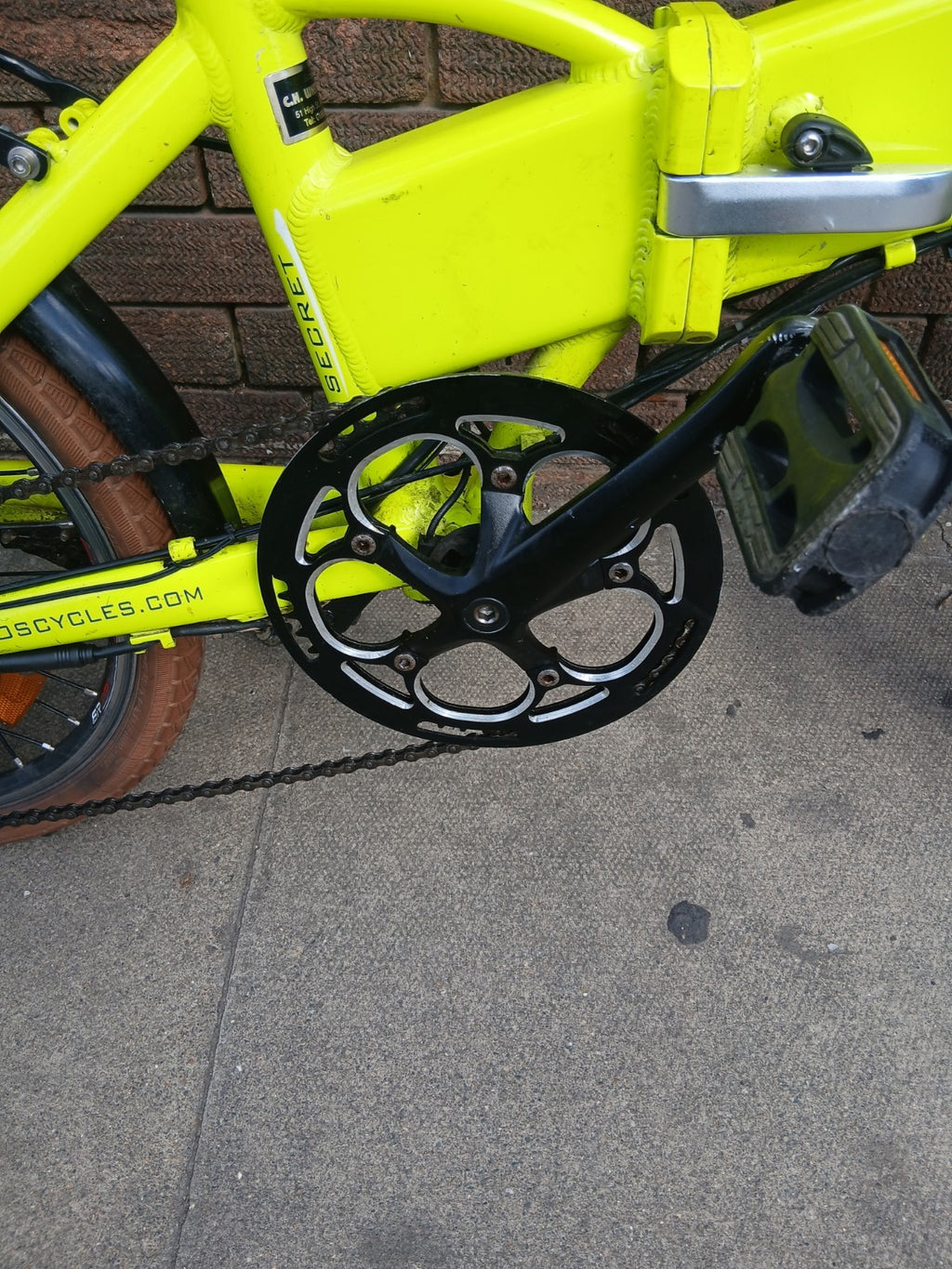 Ecosmo 20AF09BL 20" Wheel 12kg Lightweight Alloy Folding City Bicycle - yellow