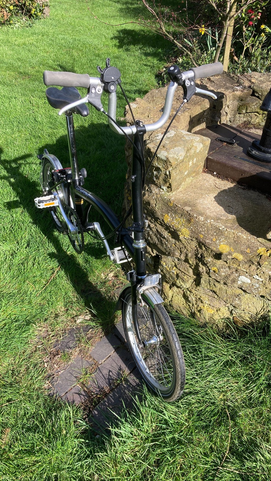 Brompton H3L Black, Folding Bike High Bars 3-Speed 2012 Excellent Condition