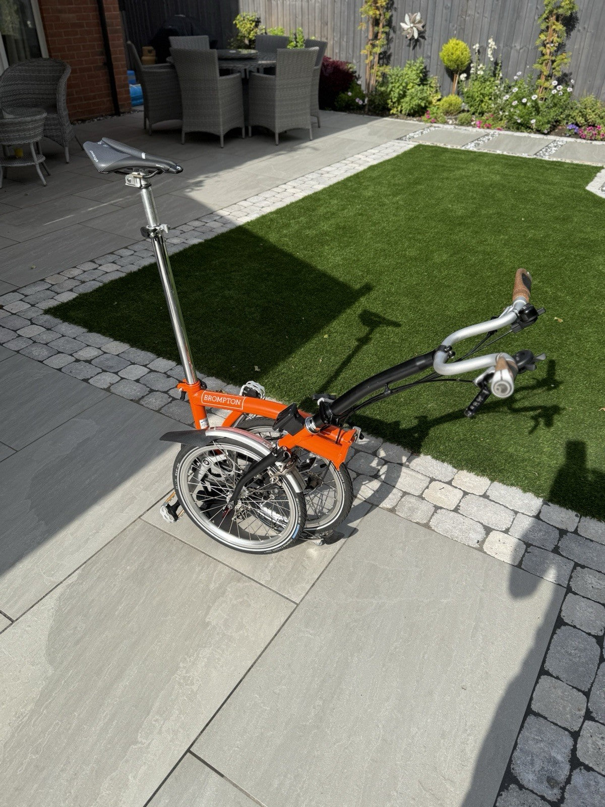 Brompton H6L Folding Bike Orange 16in Mudguards Reflectors Carry/Transport Bag