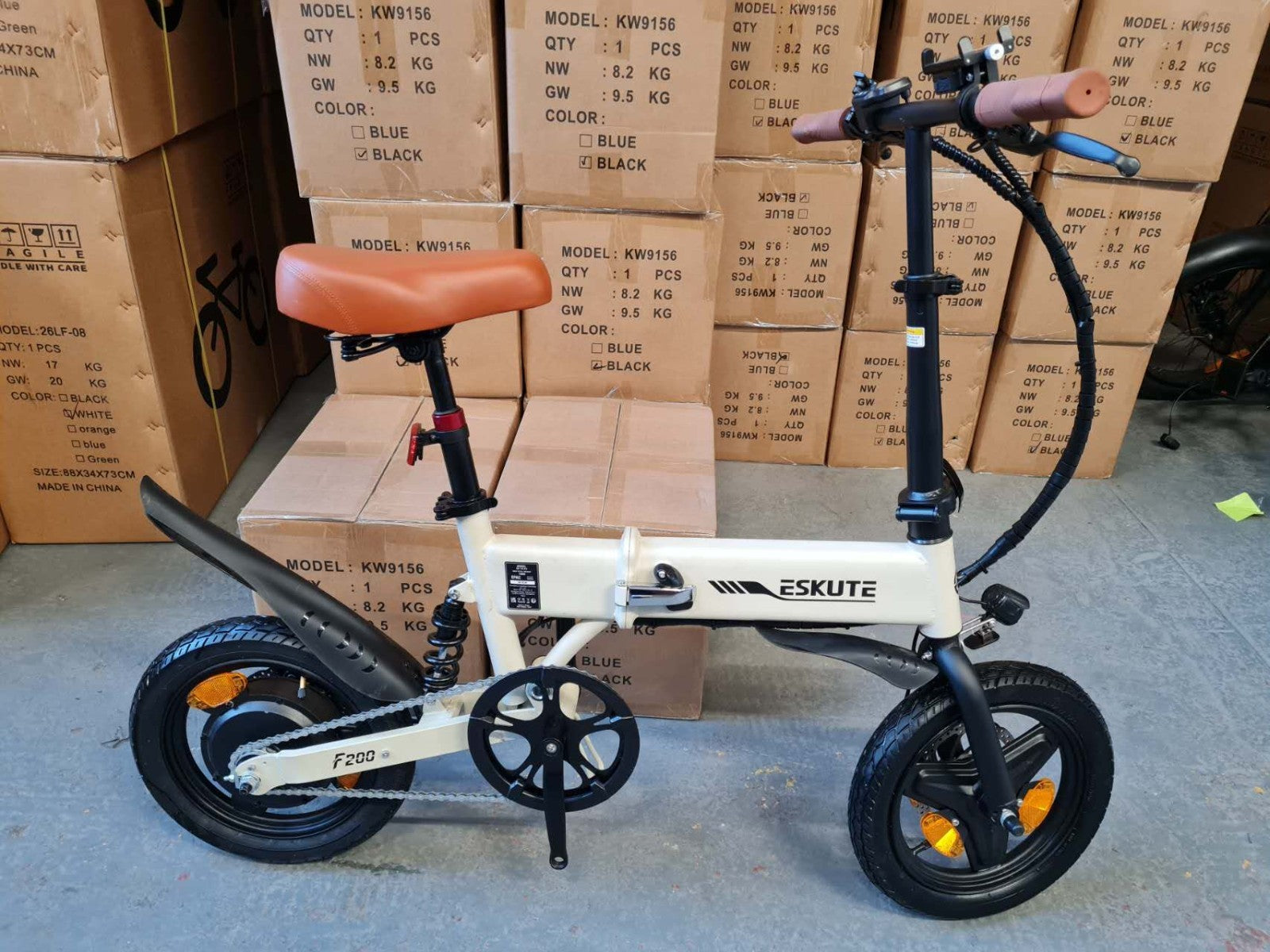 14" Portable Commuter Bike 50km range 36V 7.8A Folding City Bike Full Disc-F200R