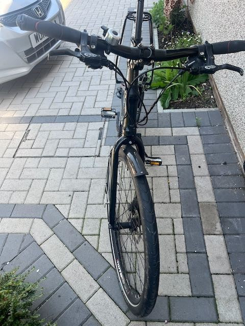 Just serviced Tern Joe folding bicycle - new chains and cables.