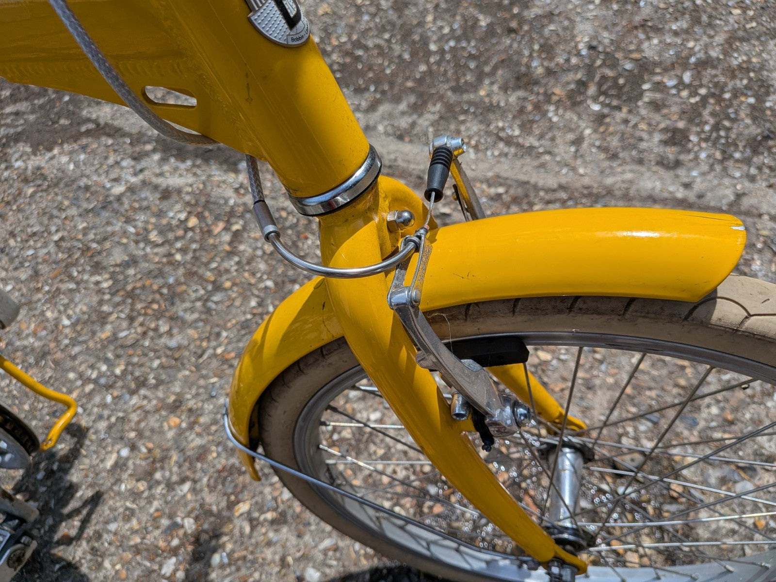 Bobbin Yellow Folding Bicycle Like Brompton Folding Bike